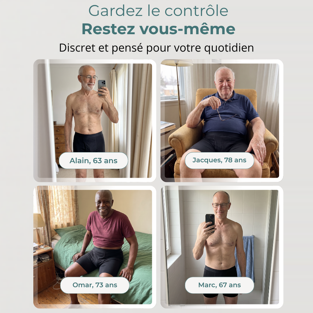 Le boxer absorbant lavable Urikare long au quotidien