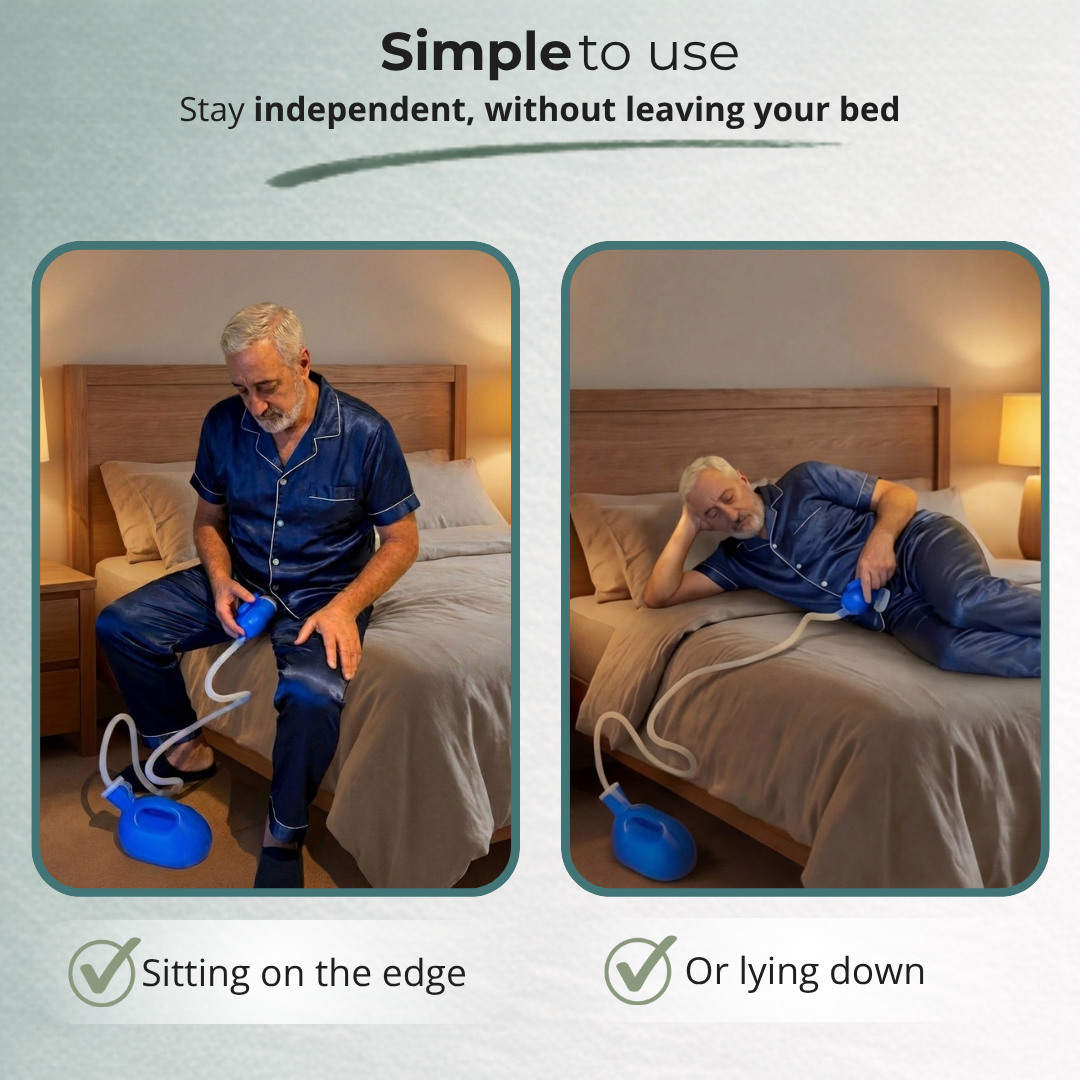 How to use the Urikare portable urinal, men's model