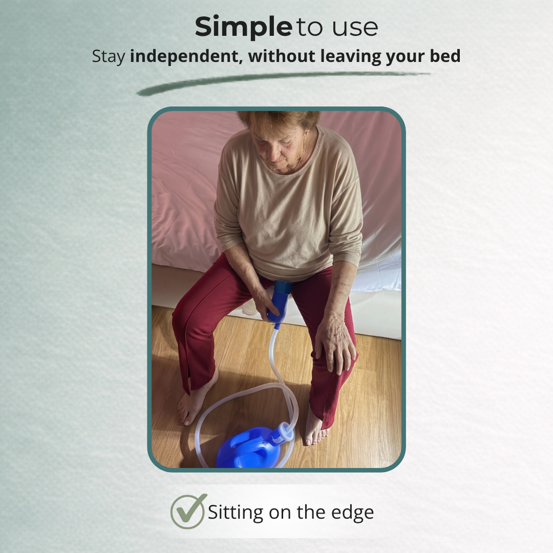 How to use the Urikare portable urinal, women's model
